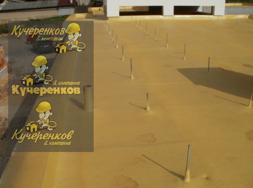 Утеплитель для плоской кровли напыляемый теплоизоляционный материал ППУ 