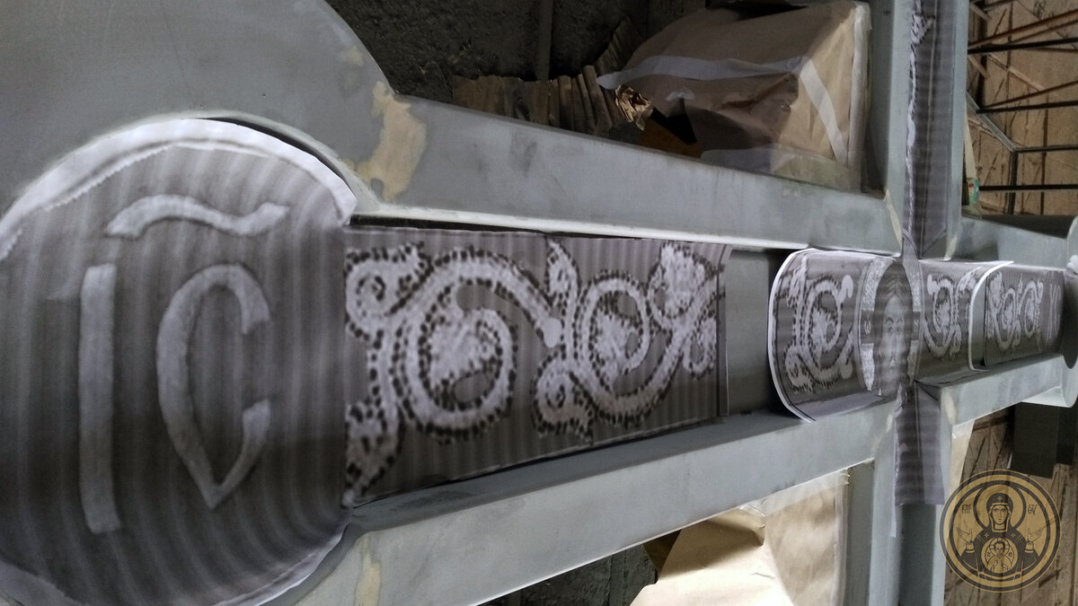 Примерка эскиза по месту