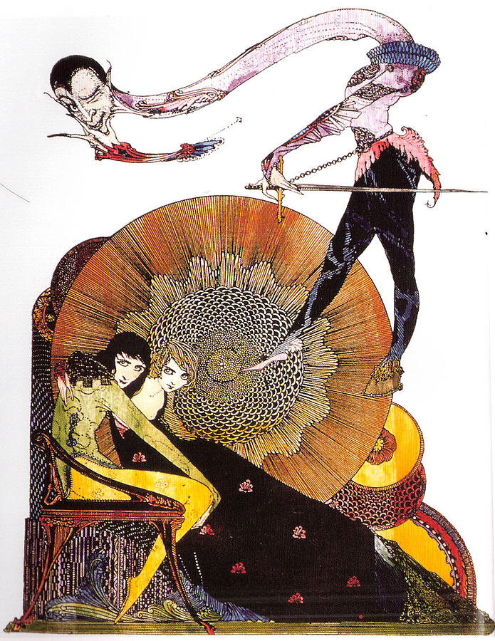 Гарри Кларк. Иллюстрация к "Фаусту". 1925
