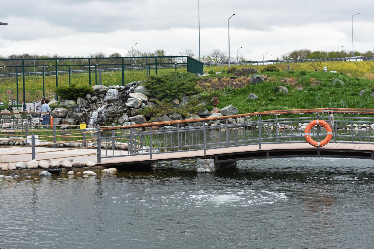 Мост через пруд