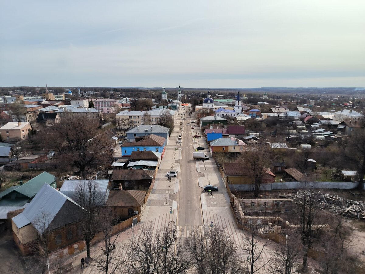 Улица Красноармейская, вид с водонапорной башни
