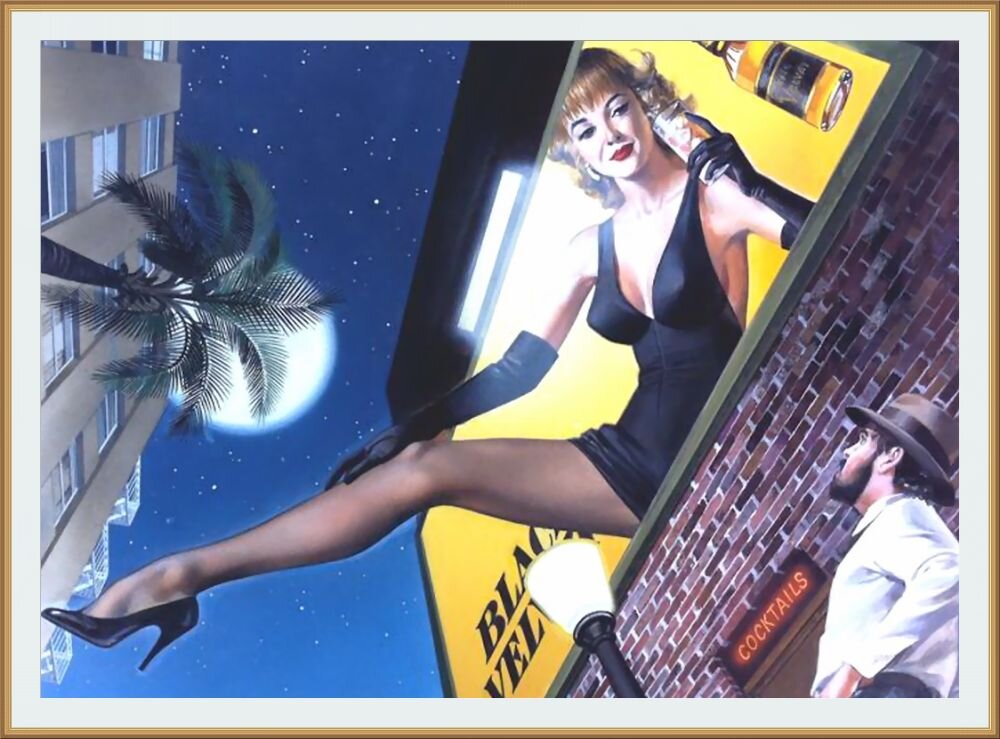   © Рен Уикс  / Ren Wicks  /  Реклама виски «Черный бархат»