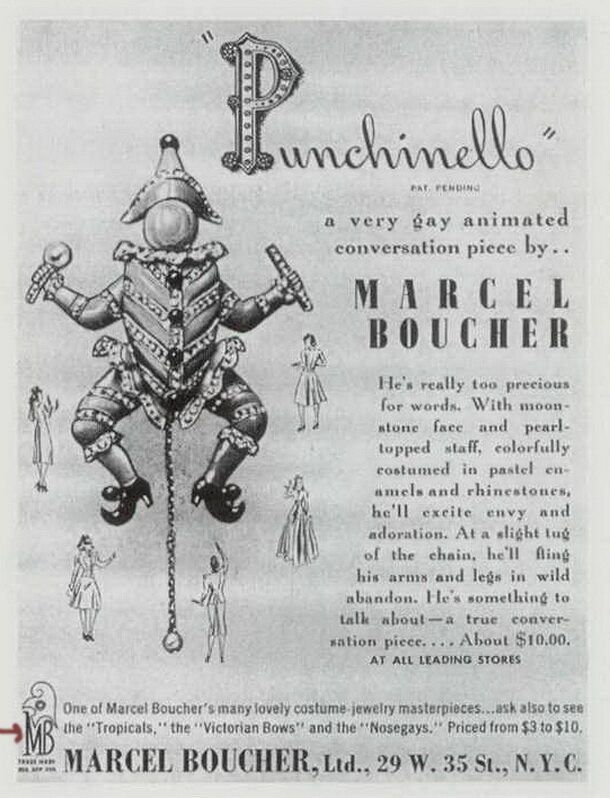 Рекламное объявление в журнале "Вог" за февраль 1940 года .