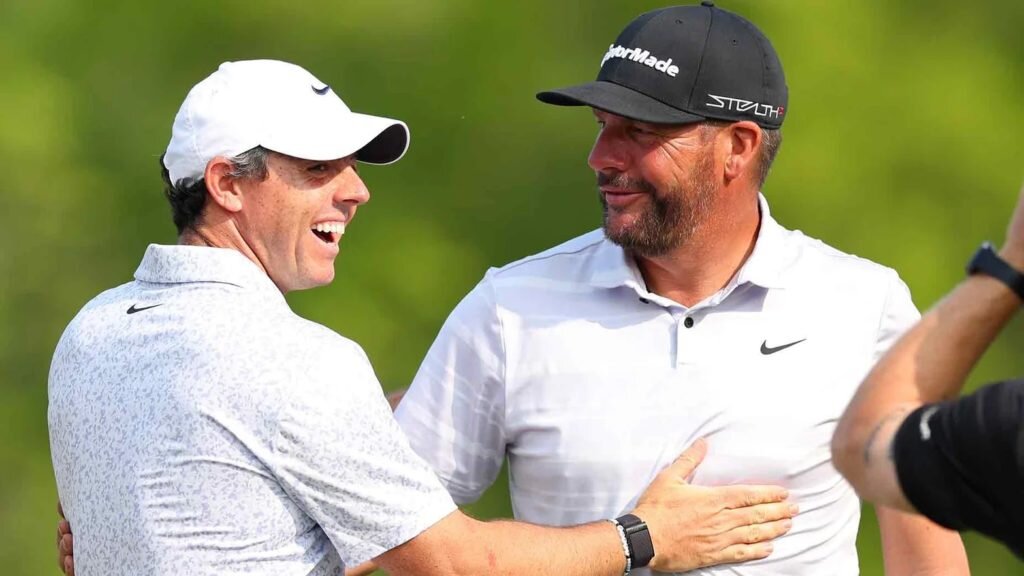 Рори Макилрой и Майкл Блок.  Getty Images