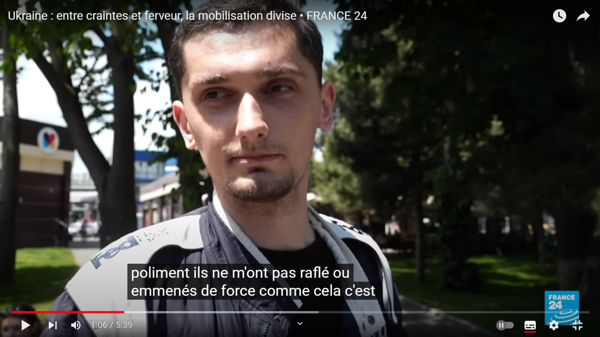 Скриншот с канала France24 с сайта YouTube