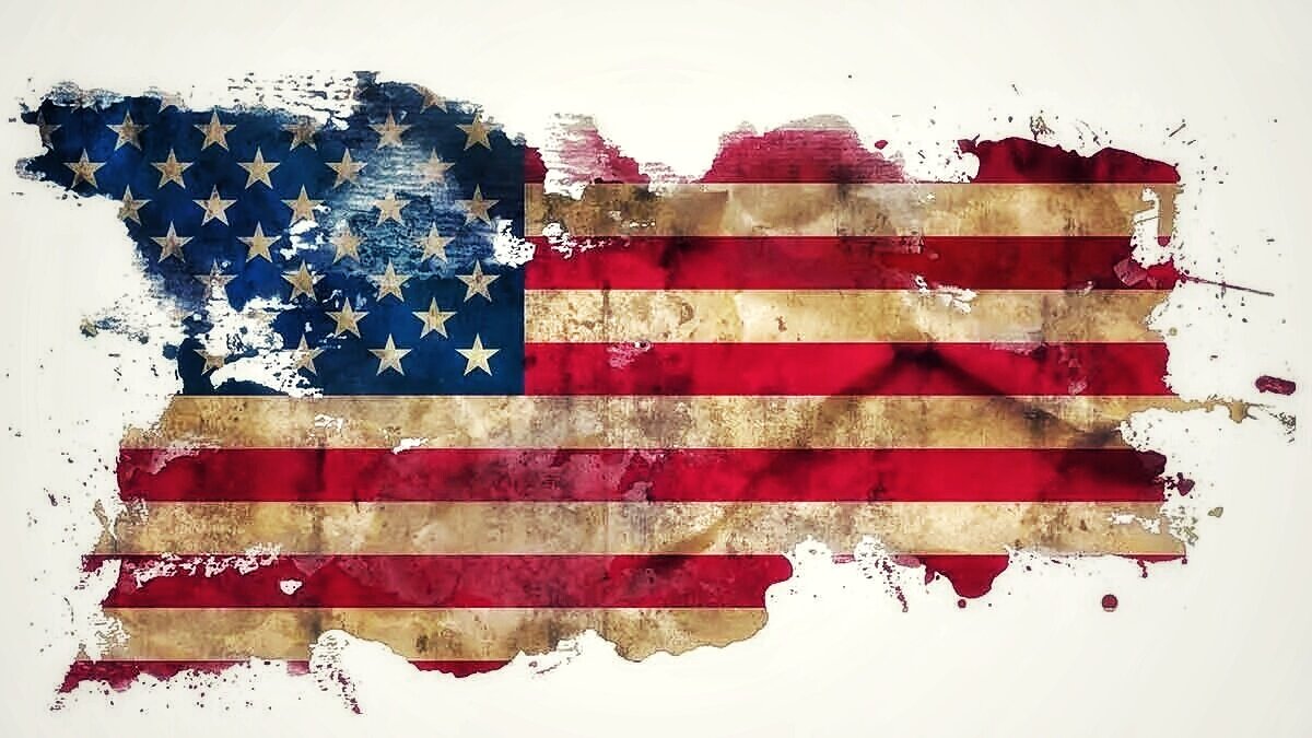 Разрыв отношений сша. Флаг США гранж. Потрепанный американский флаг. Флаг США 2 мировой. Порванный американский флаг.