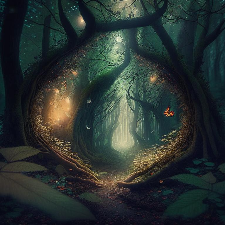 Пв Kandinsky 2.1 не людей, а волшебный лес, к примеру)))