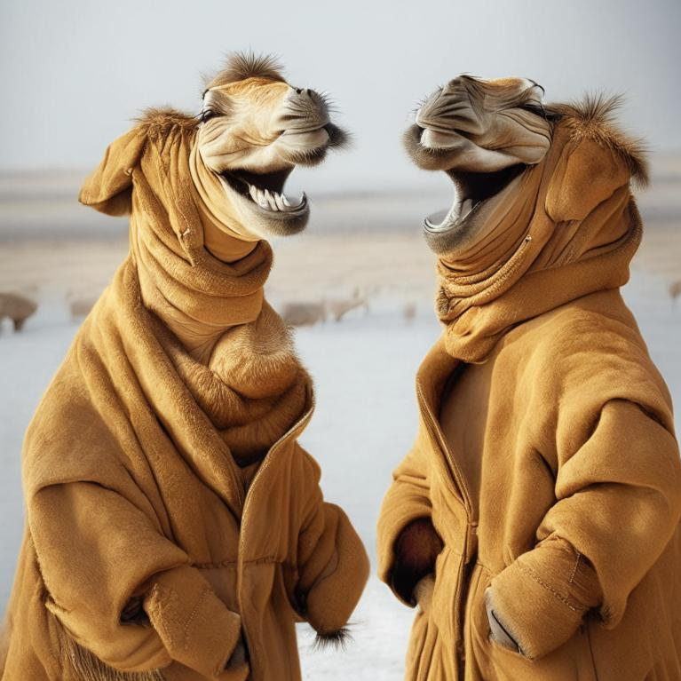 Так выглядели древние верблюды в пальто.