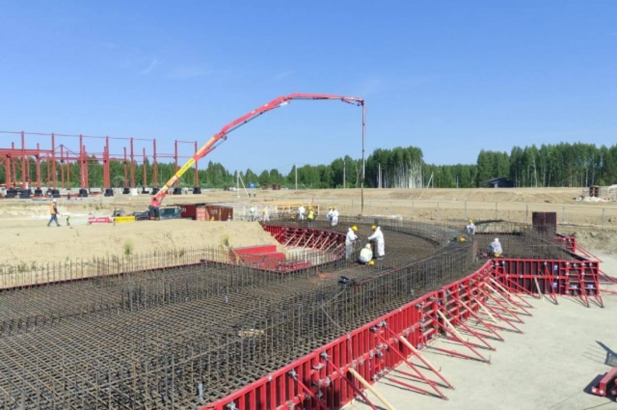    Под Новосибирском начали заливку фундамента научного комплекса СКИФ