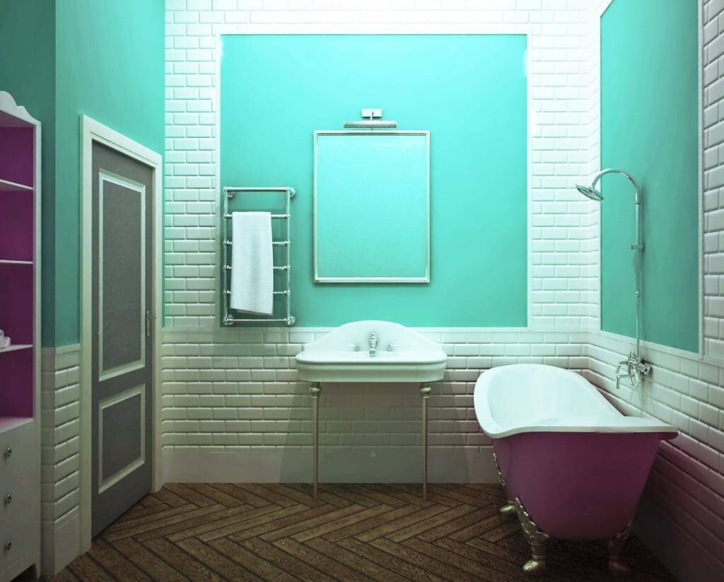 Дизайн маленькой ванной. Выбор цвета. Дизайн. Краски Sherwin Williams