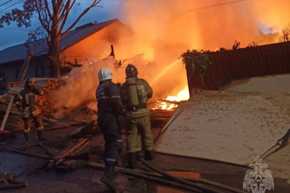    Пожар на площади 450 кв.м потушили в Канавинском районе