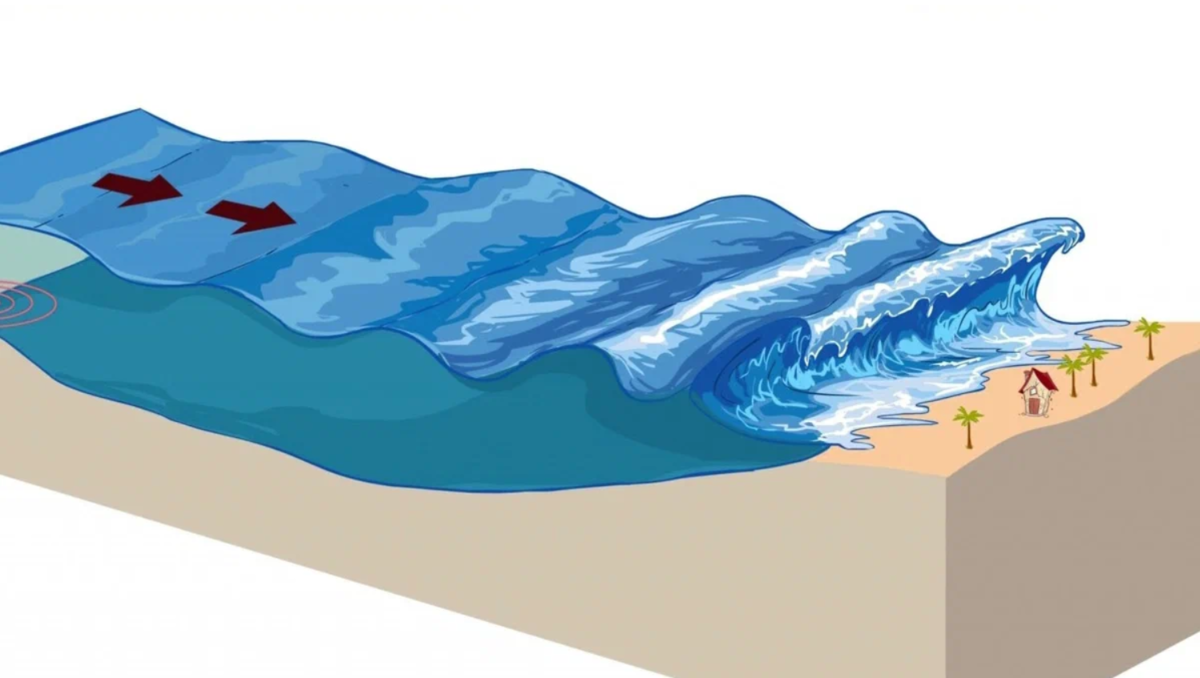 Цунами — феномен, вызывающий трепет у человечества — относится к поразительным волнам, которые внезапно «взрываются» в океане, обладая колоссальной мощью и неукротимой энергией.-2