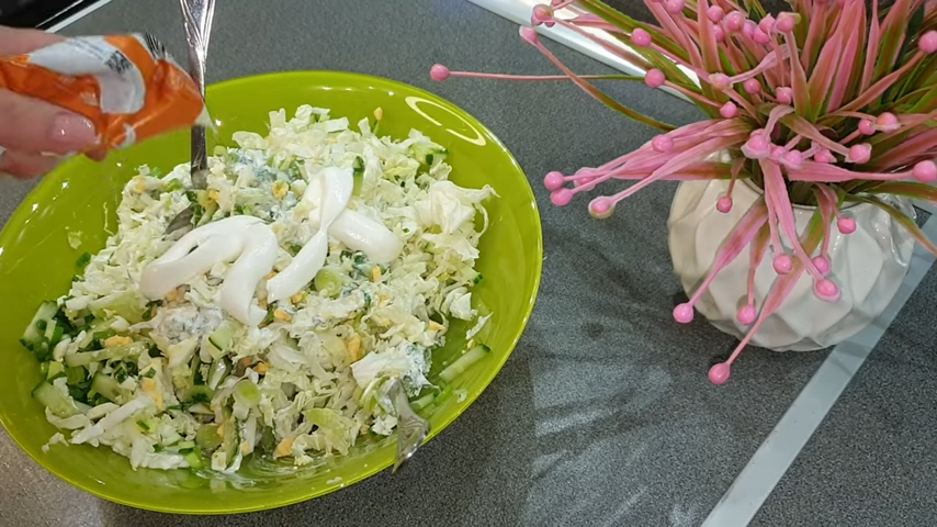 Приготовление летнего салата