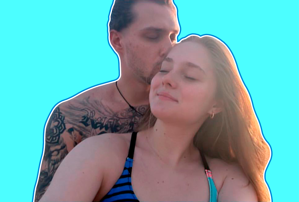 Василий Рыбин с новой пассией Валерией. Фото: соцсети, коллаж Даниила Опарина/РКП