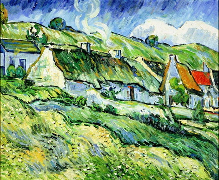Винсент Ван Гог «Хижины», 1890 Холст, масло. Государственная Третьяковская галерея