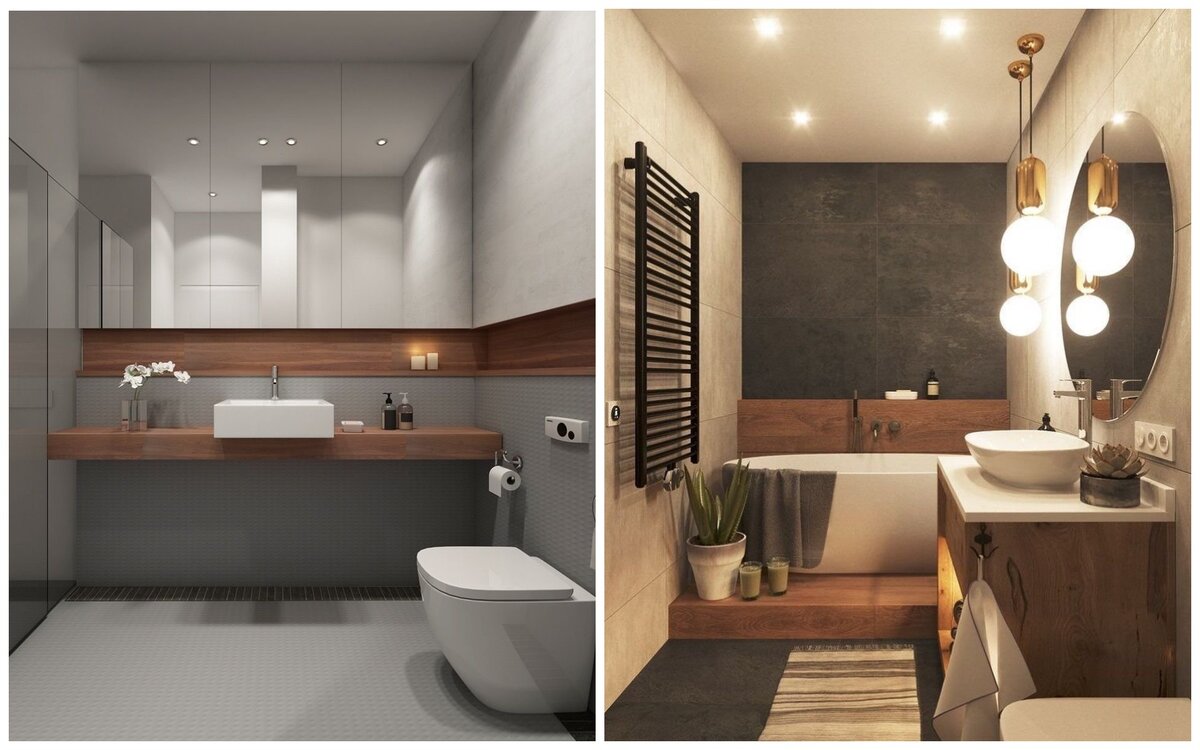 Интерьер ванной комнаты фото в современном стиле маленького размера
