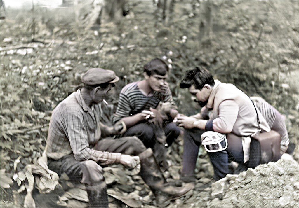 Первая встреча со Зверевым И. И. на копи Мокруша, 1967г.