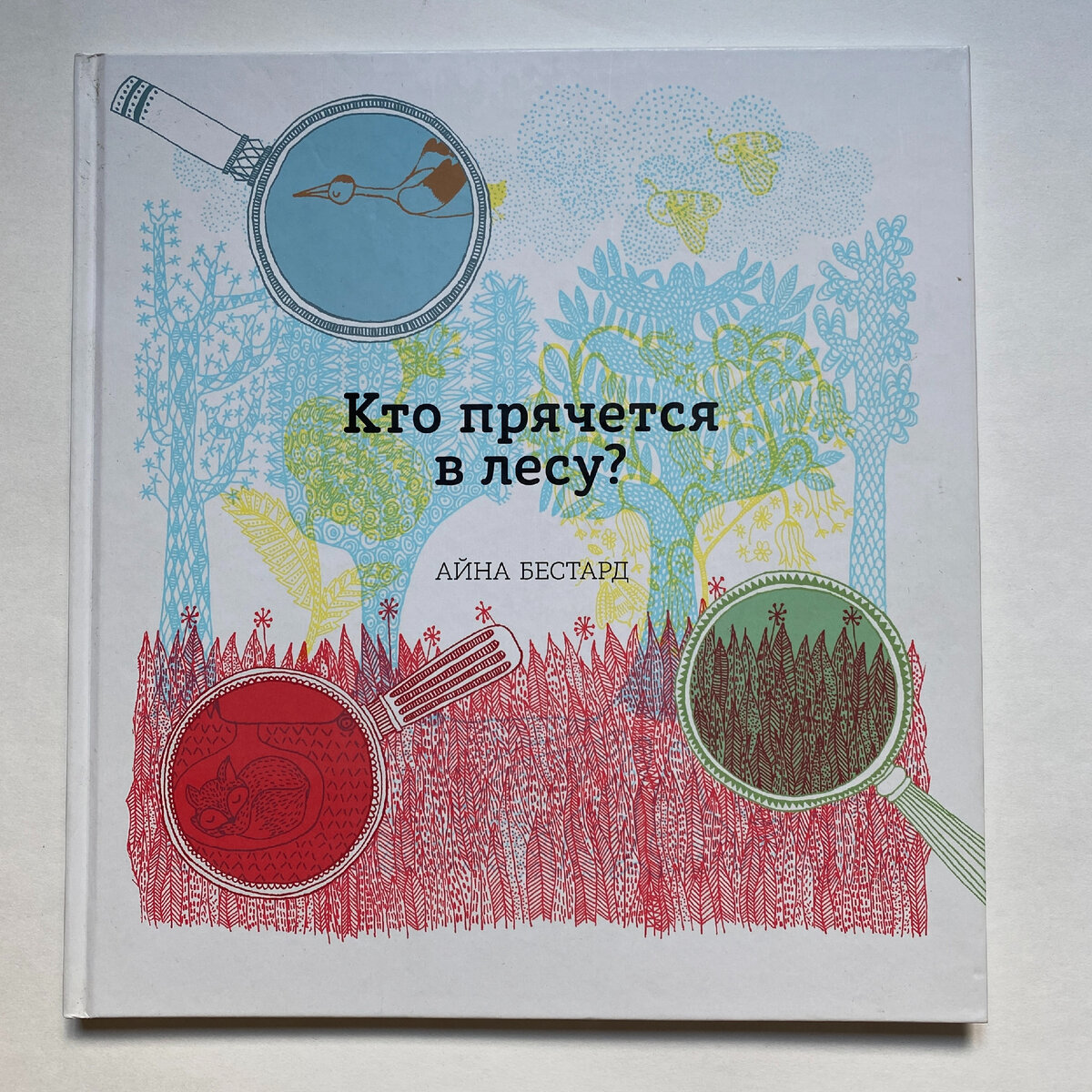 Обложка книги. Айна Бестард. Кто прячется в лесу? (Издательство "Манн, Иванов и Фербер", 2015). Перевод с английского.