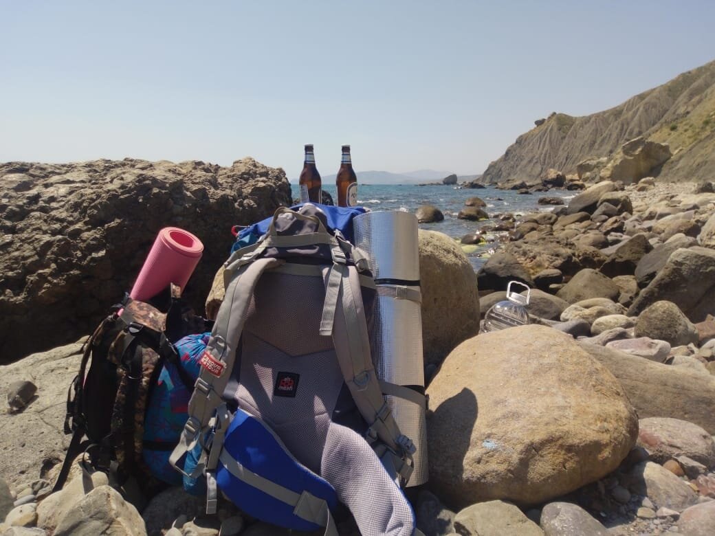 Наша с Викой первая самостоятельная вылазка. Путь к лисьей бухте, Крым