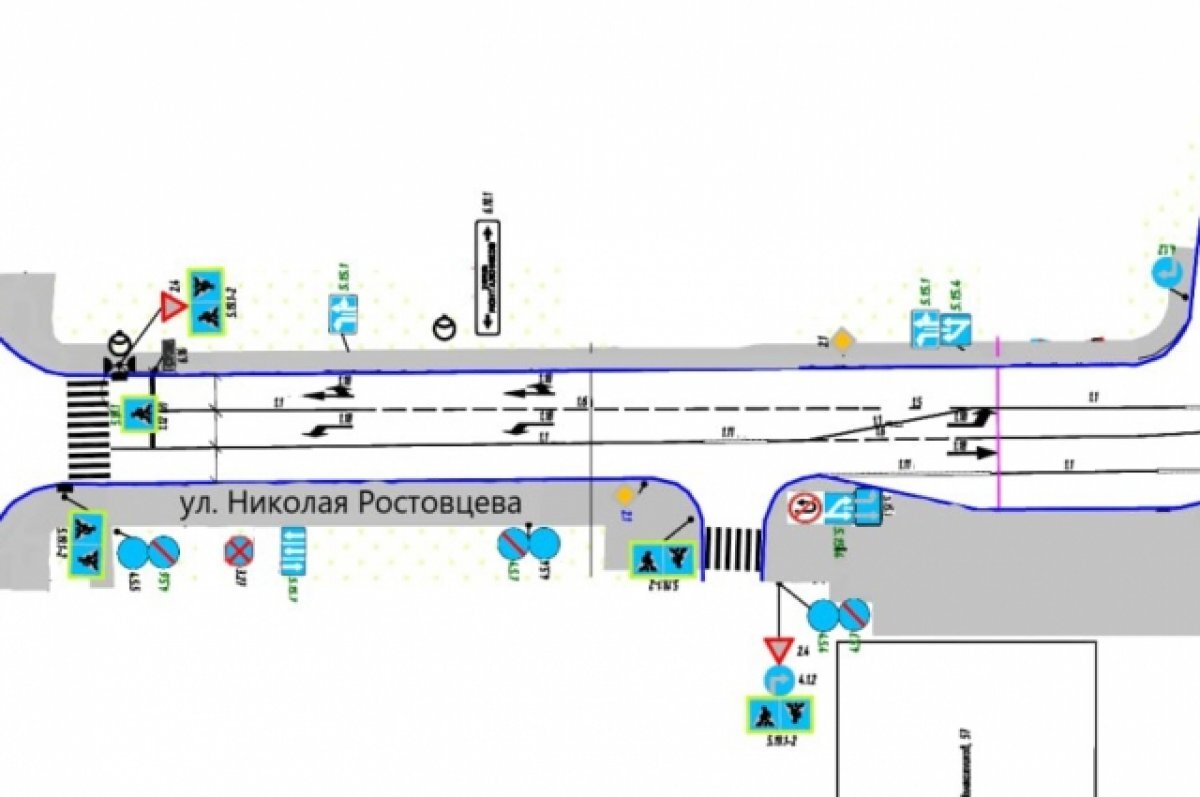    В Тюмени изменится движение на участке улицы Николая Ростовцева