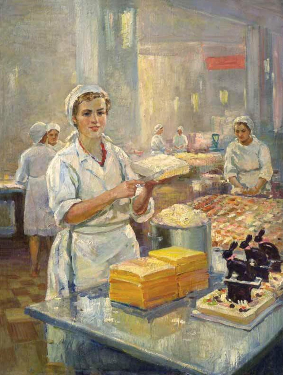 Александр Нора Михайловна - Менделевна (1916-2005) на фабрике Большевик (2)