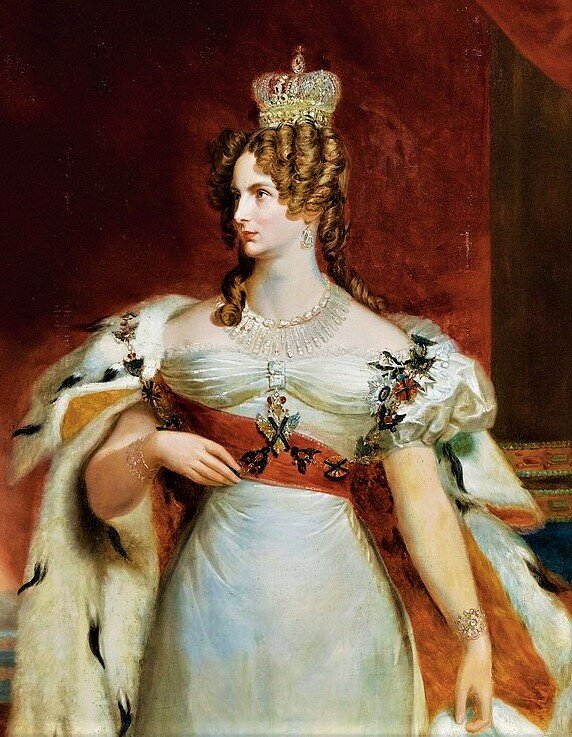 Художник Джордж Доу. Фрагмент Коронационного портрета императрицы Александры Фёдоровны