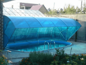 Обустройство навеса для бассейна из поликарбоната: инструкция и советы специалистов по выполнению