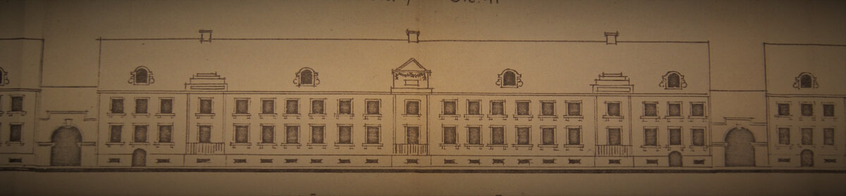 Проект фасада казарм Екаба. LNB