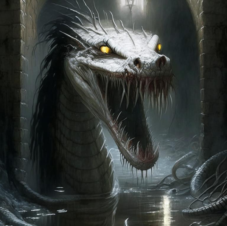 Амазонский Болотный Дракон. Изображение принадлежит каналу "Мир Фэнтези" и его автору.