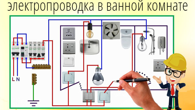 D-Electric Электрика в ванной комнате