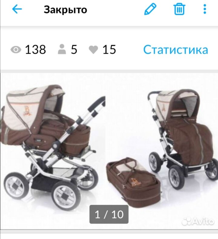 Фото автора. Проданная коляска