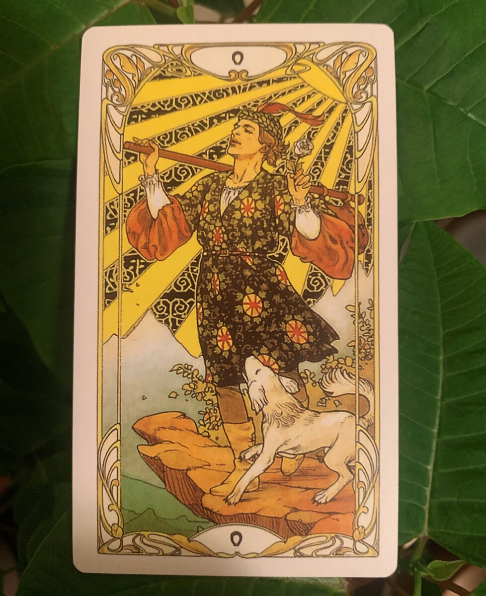 Golden Art Nouveau tarot