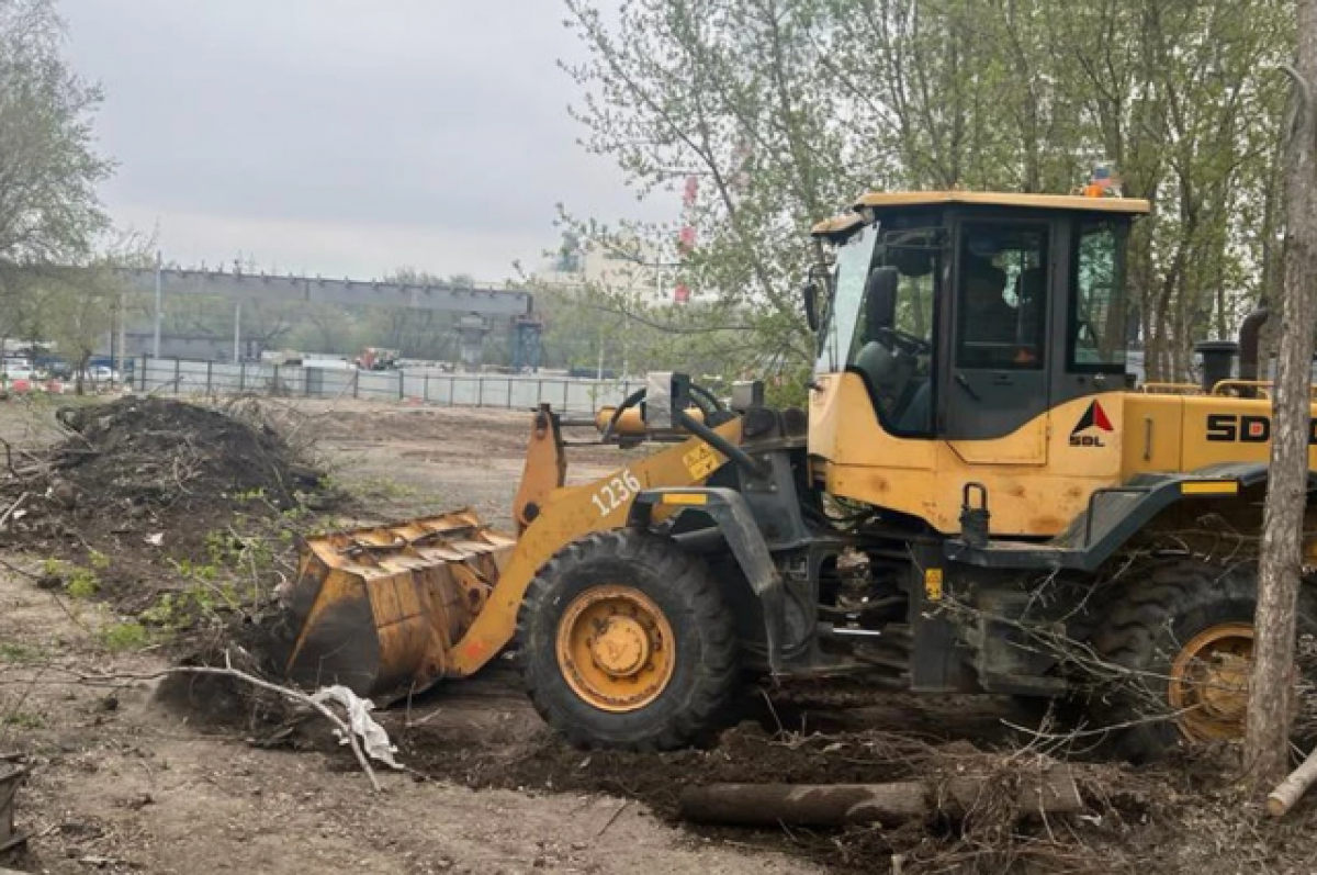   В Новосибирске в парке Кирова начали работы по благоустройству