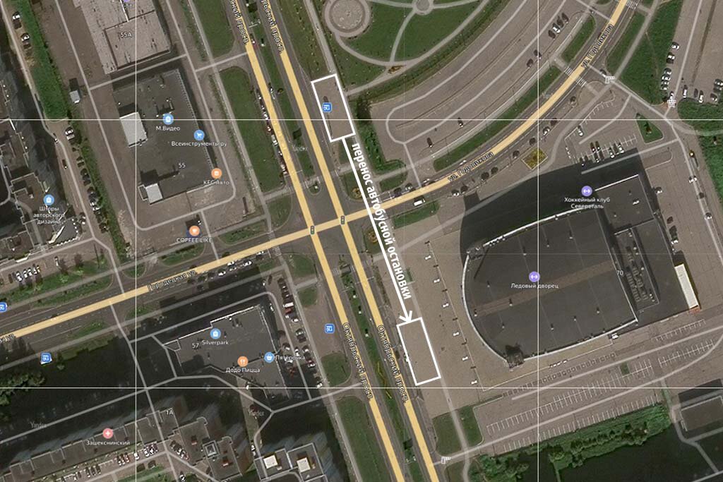    С 12 часов 16 мая будет перекрыт тротуар вдоль Октябрьского проспекта от заезда к ТЦ "Лента" до улицы Годовикова