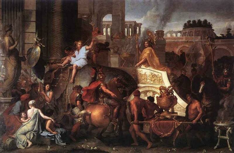 «Вступление Александра Македонского в Вавилон», Шарль Лебрён, 1664 г. 