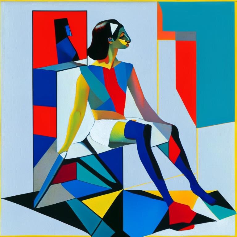 Вот так нейросеть представляет выполнение дыхательной практики. Ну что же .. ей виднее )))