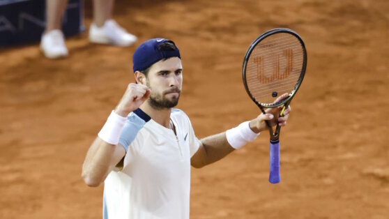    Россиянин Хачанов второй раз в карьере вышел в четвертьфинал Roland Garros Ксения Пудовкина