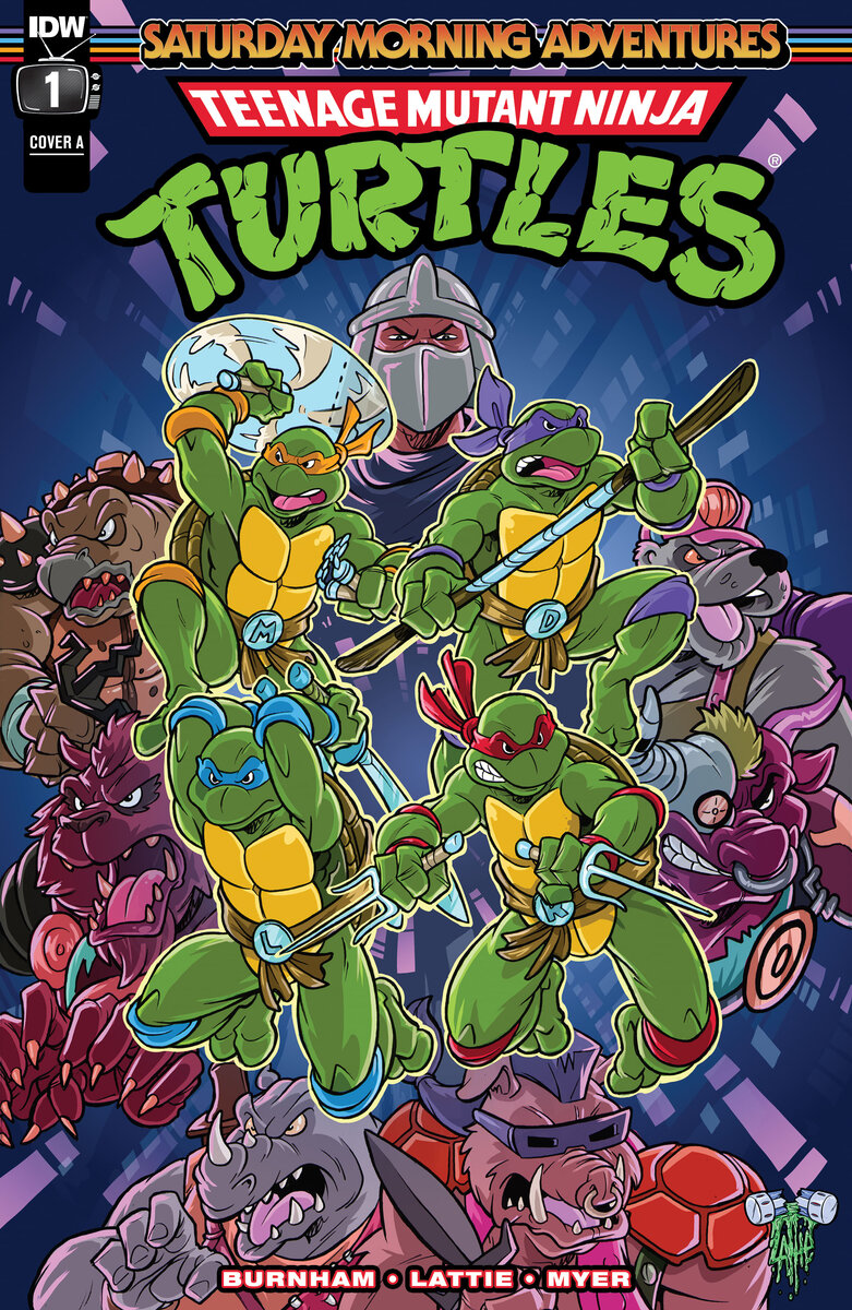 Обложка к TMNT Saturday morning adventures #1