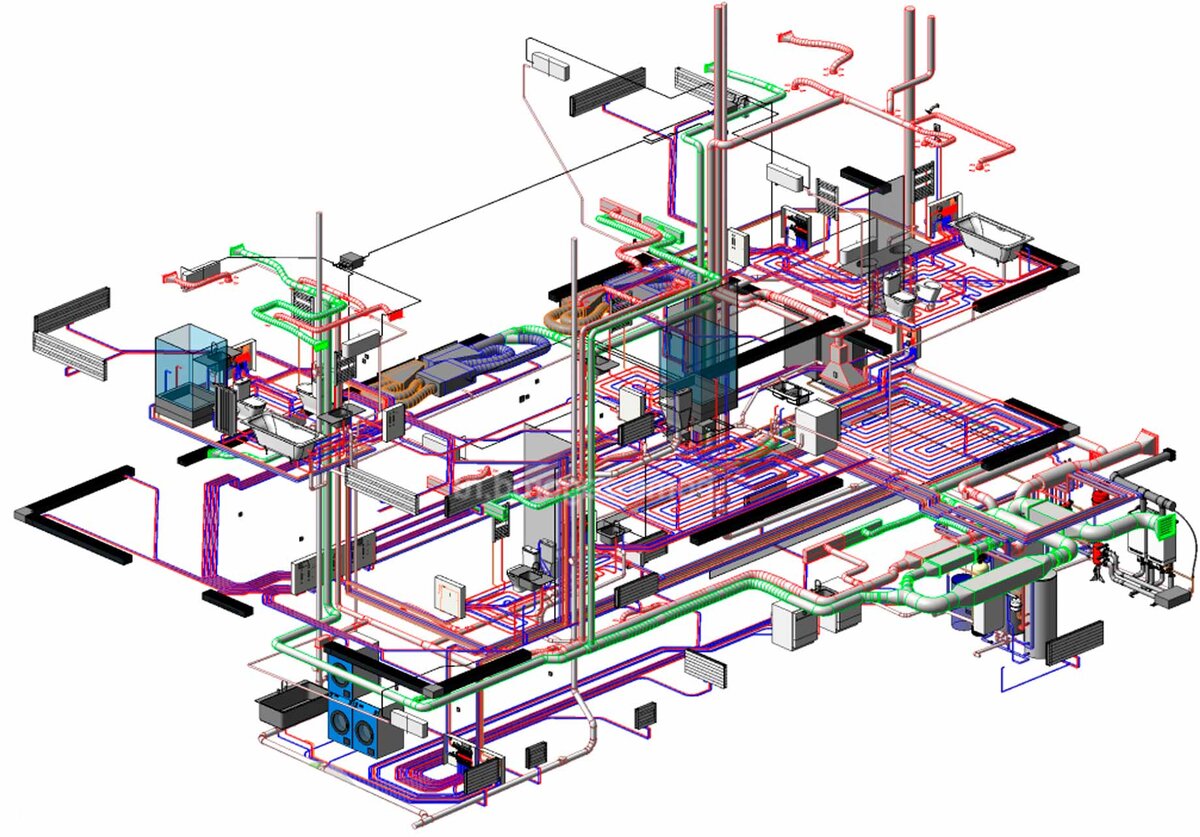 Система отопления, которую проектировал инженер-проектировщик