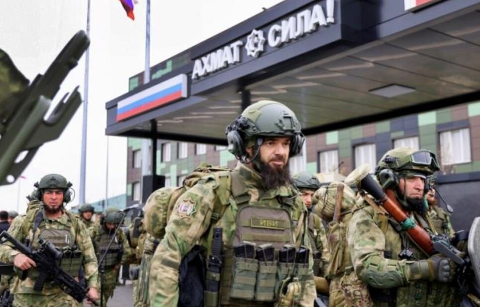 Бойцы спецназа Ахмат. 
