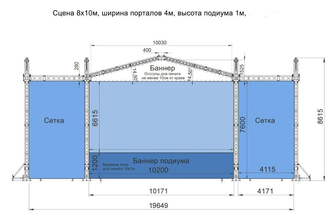 Чертежи сцены