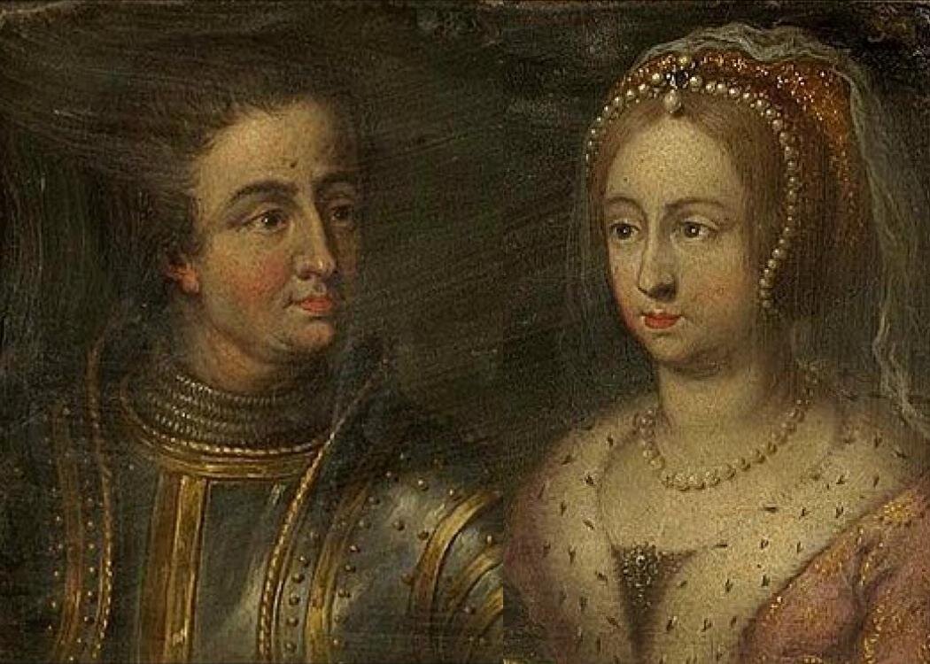 Ферри Водемон, (младший брат герцога Карла II) и Маргарита Жуанвиль