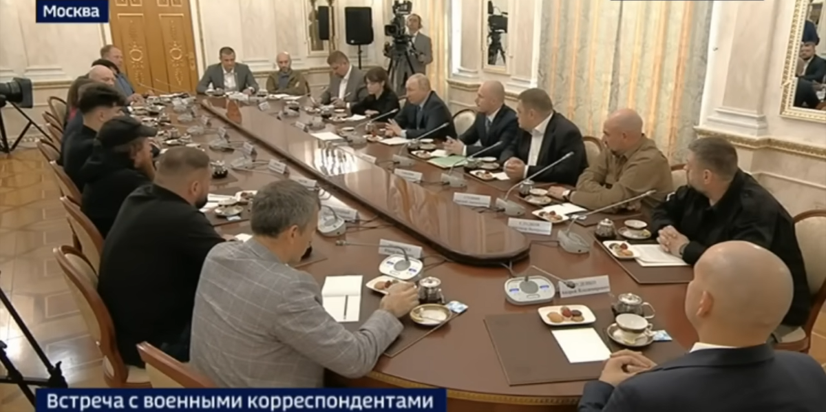 военкоры на встрече с путиным