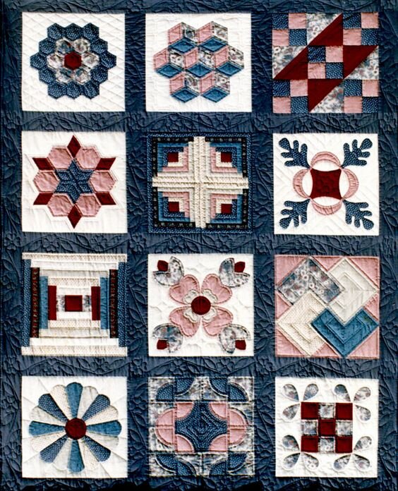 Пример учебного сэмплер квилта. 