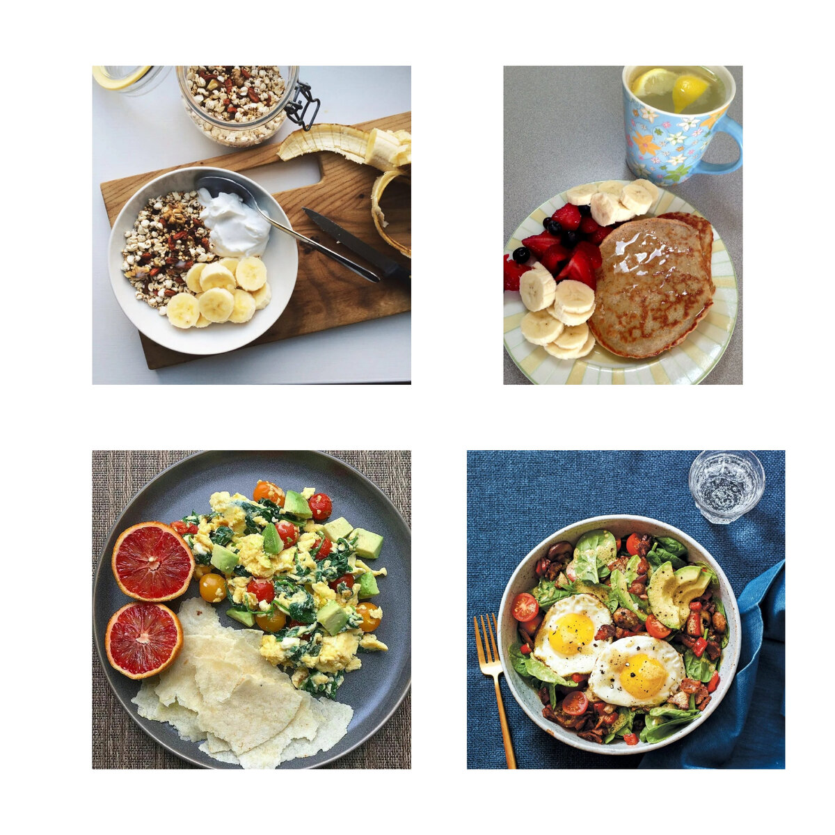 Варианты завтраков