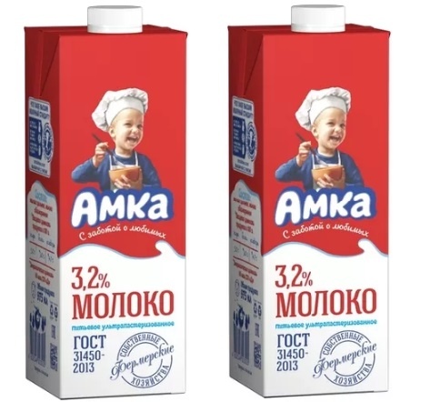 Молоко «Амка»  (фото взято с Яндекс-картинки)