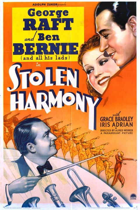 Рекламный постер фильма "Stolen Harmony" (1935)