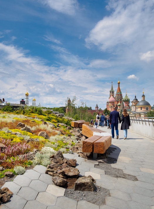 Фотосессия в Зарядье зимой на природе