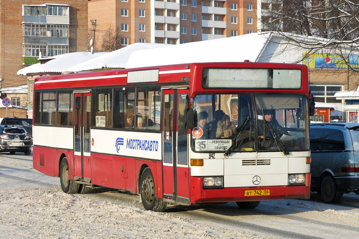 Автобус Mercedes-Benz O405 в Павловском Посаде. 2016 год.