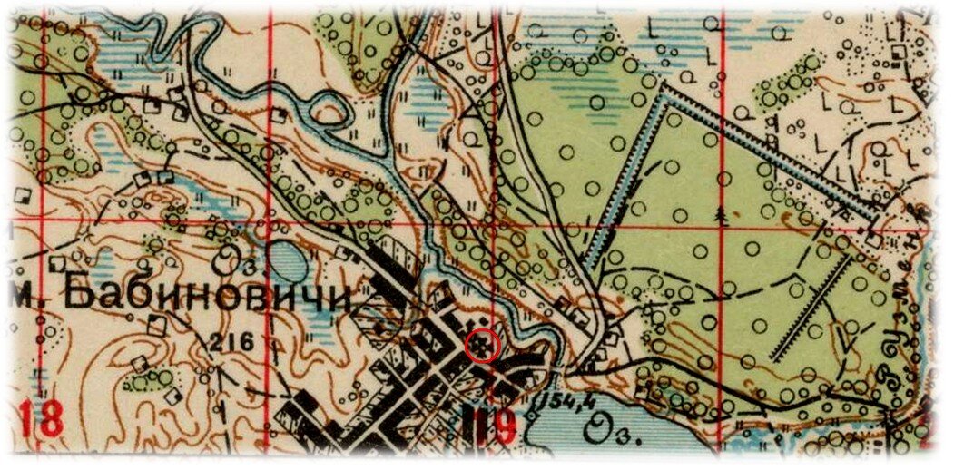 Карта заштатного города Оршанского уезда Могилевской губернии, 1923 год.